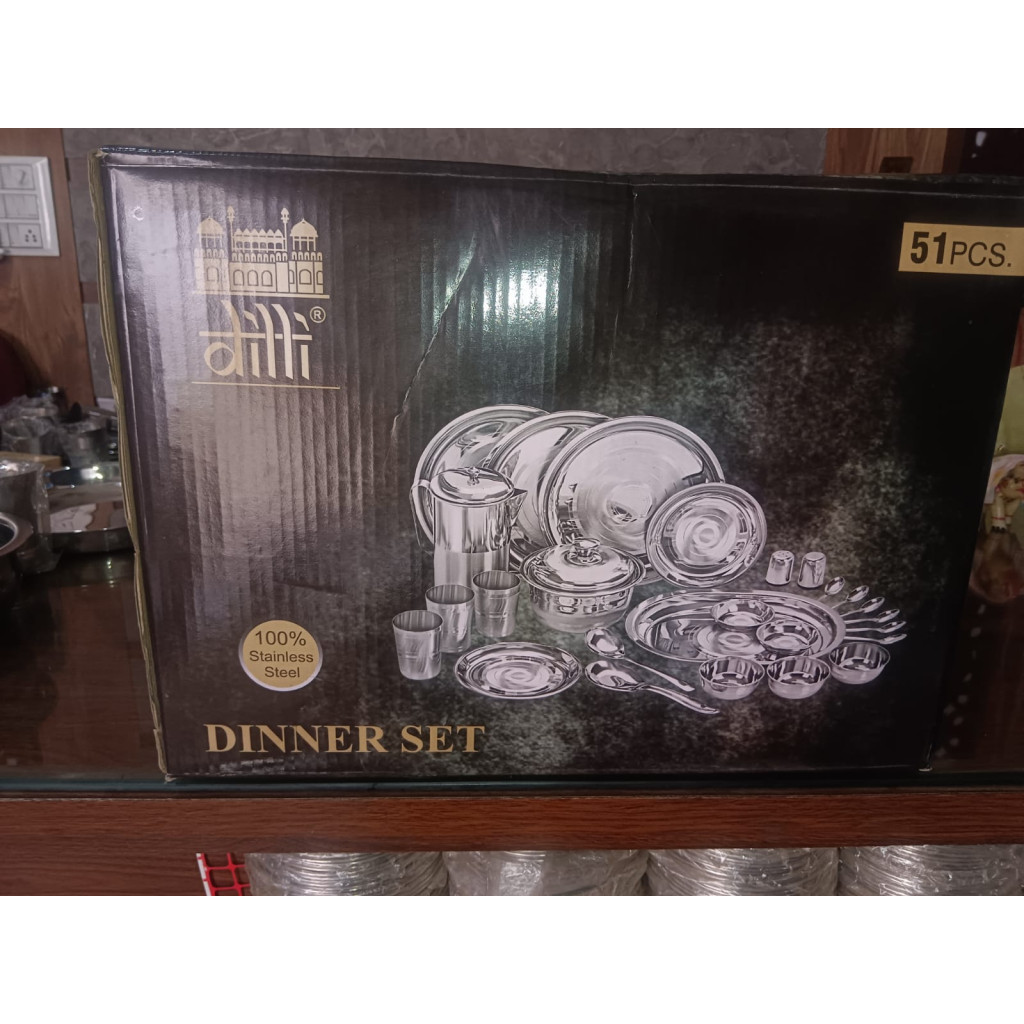 Dilli 51 Pcs Stainless Steel Dinner Set